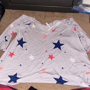 3/4 sleeve star top
